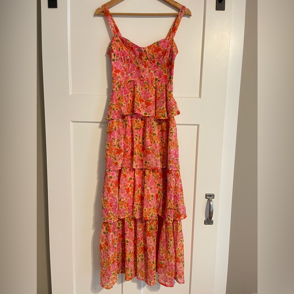ASTR The Label Mid Summer Tiered Maxi Dress